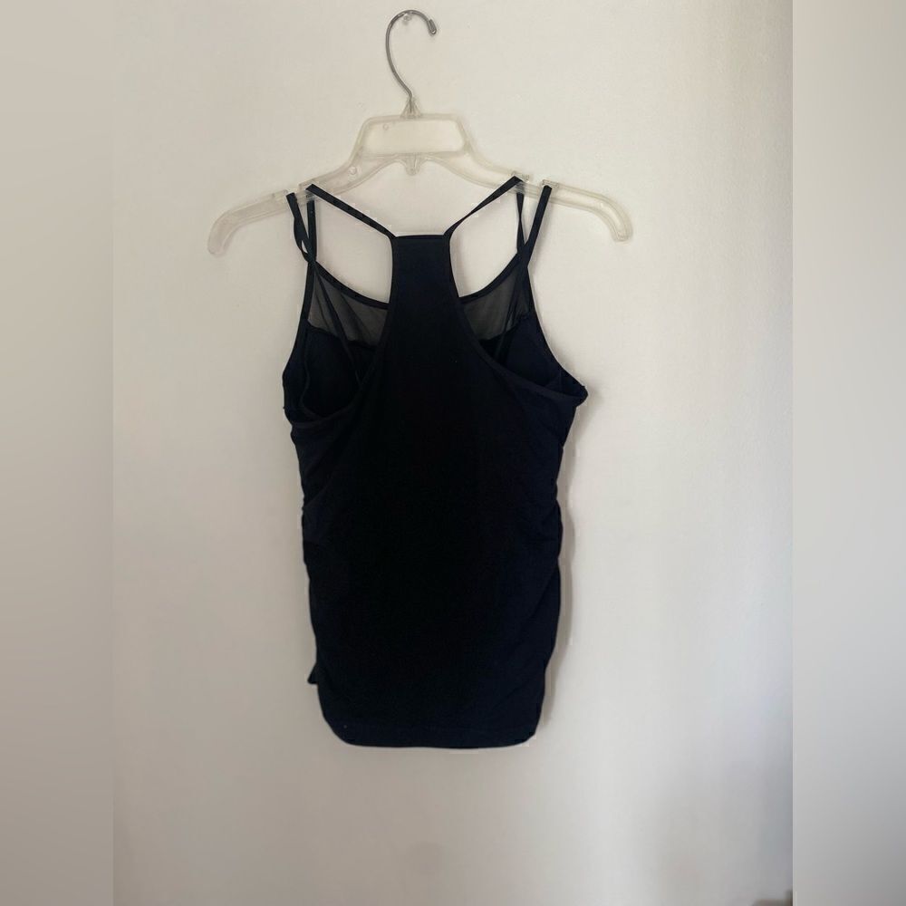 VSX Victoria’s Secret Strappy Black Mesh Sports Tank Top M